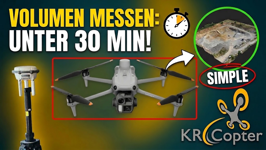 Volumenbestimmung per Drohne: In unter 30 Minuten zum fertigen 3D-Modell - 
