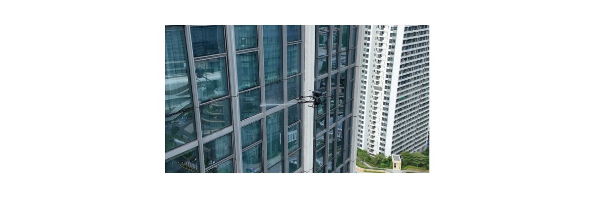 Effiziente Höhenreinigung: Das DJI Matrice M400 &amp; WISSON Orion Komplett-Syste - Fassaden- &amp; Solarreinigung mit Drohnen: Das WISSON Orion System