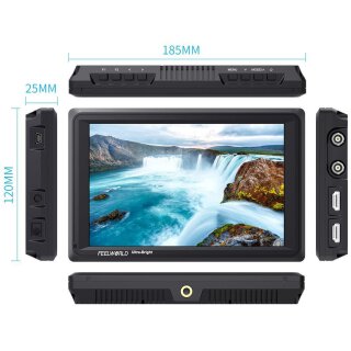 Zusatzmonitorset mit Stativ - Field Monitor 7&quot; Zoll  incl. Ladeger&auml;t// 2 Akkus // Halterung